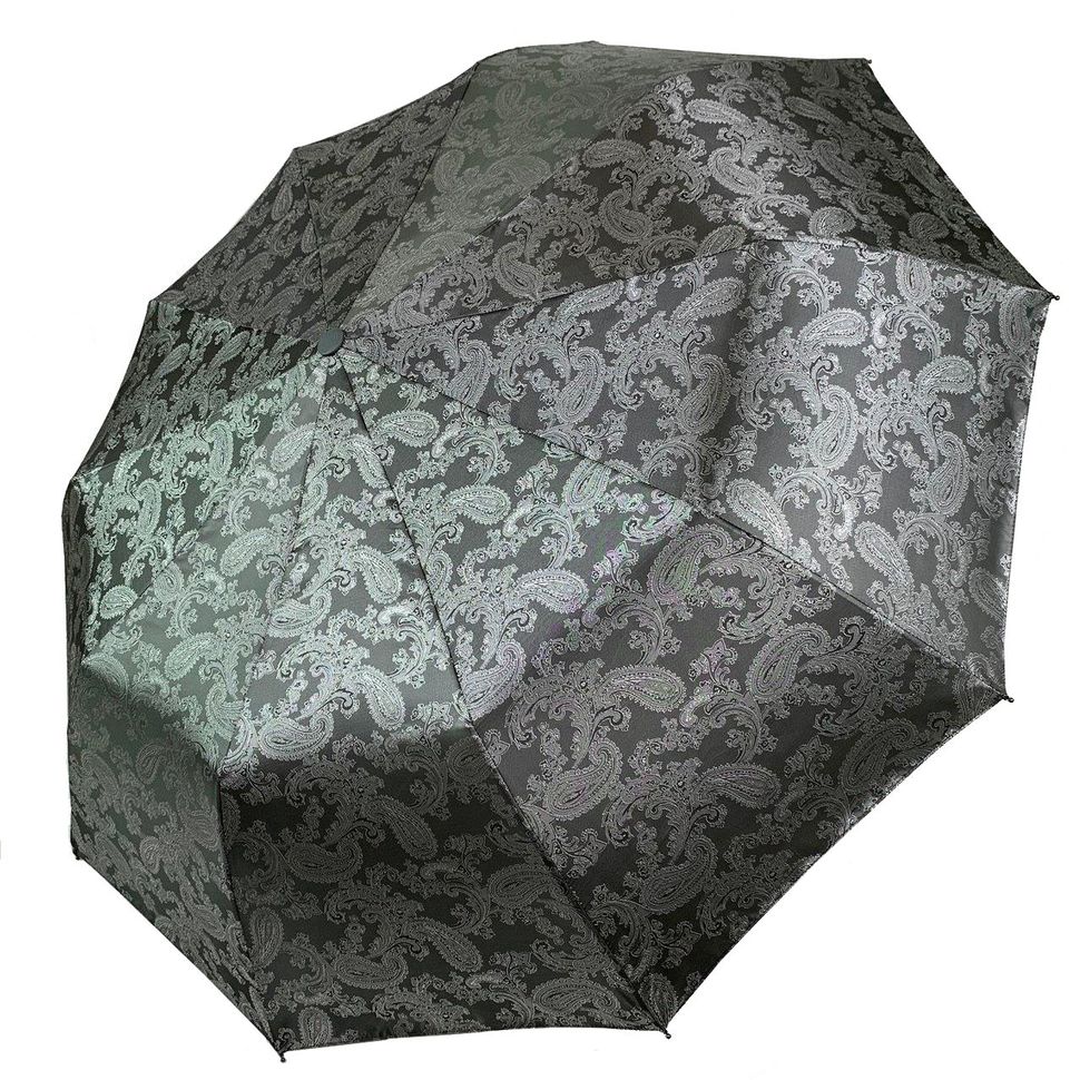 Жіноча парасоля-напівавтомат з жакардовим куполом "хамелеон" від Bellissimo, сірий, М524-4  М524-4 фото | ANANASKO