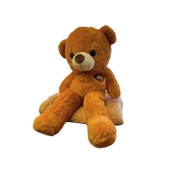 Детский плед 150х120 см с игрушкой Медвежонок рыжий Ananasko P323  P323 фото | ANANASKO
