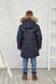 Зимняя камуфляжная куртка на мальчика 140 18881(Синий камуфляж) фото 6 | ANANASKO