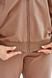 Спортивный костюм женский коричневый на молнии S Ananasko Kzh1 Kzh1(s)+ фото 8 | ANANASKO