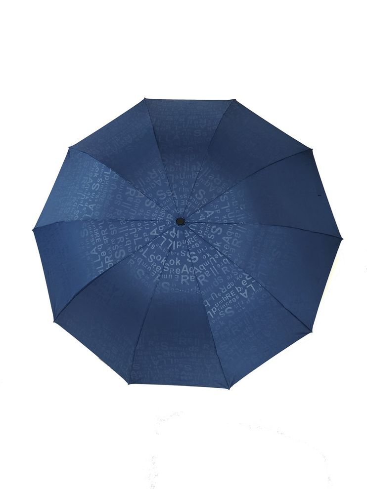 Механический большой семейный зонт на 10 спиц от фирмы "Flagman", синий, 609-2  609-2 фото | ANANASKO