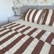 Комплект постельного белья двуспальный евро Вареный хлопок Ранфорс Epaisse Brown Turkiz VB9 VB9(e) фото 1 | ANANASKO