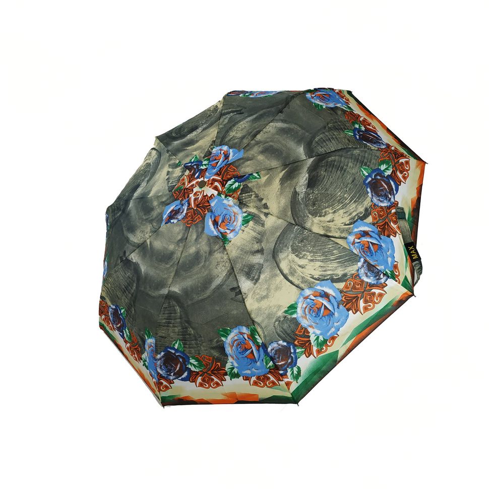 Жіноча парасоля напівавтомат Max з яскравими принтами на 9 спиць, 3058-8  3058-8 фото | ANANASKO