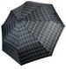 Зонтик полуавтомат на 8 спиц черный в клеточку Susino 02076-2  02076 фото | ANANASKO