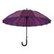 Жіноча парасоля-тростина з логотипами брендів, напівавтомат від фірмм "MAX", фіолетовий, 1001-2 1001-2 фото 5 | ANANASKO