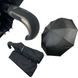 Мужской складной зонт-полуавтомат на 10 спиц от Calm Rain, черный, 347-1 347-1 фото 1 | ANANASKO