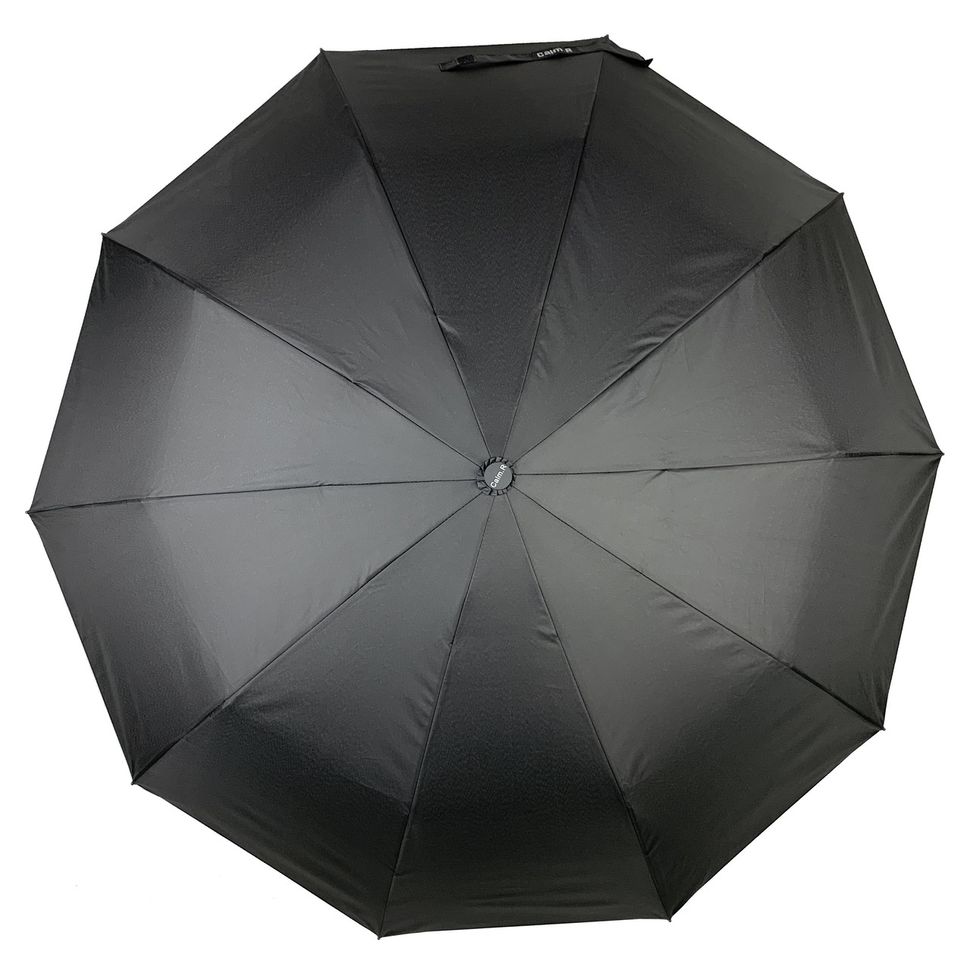 Мужской складной зонт-полуавтомат на 10 спиц от Calm Rain, черный, 347-1  347-1 фото | ANANASKO