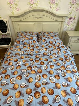 Комплект постельного белья полуторный Бязь Голд Ananasko 1767 115 г/м² 1767(1,5) фото | ANANASKO