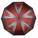 Жіноча парасоля-напівавтомат c принтом орхідей від Flagman, бордовий, 509-1 509-1 фото 2 | ANANASKO