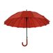Жіноча парасоля-тростина з логотипами брендів, напівавтомат, червоний, 1001-5 1001-5 фото 6 | ANANASKO
