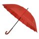 Жіноча парасоля-тростина з логотипами брендів, напівавтомат, червоний, 1001-5 1001-5 фото 1 | ANANASKO
