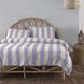 Комплект постельного белья двуспальный евро Вареный хлопок Ранфорс Epaisse Blue Turkiz VB11 VB11(e) фото 1 | ANANASKO