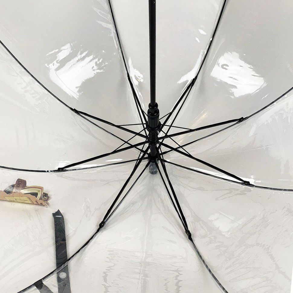 Дитяча прозора парасоля тростина від Max Comfort з чорною ручкою, 027-2  027-2 фото | ANANASKO