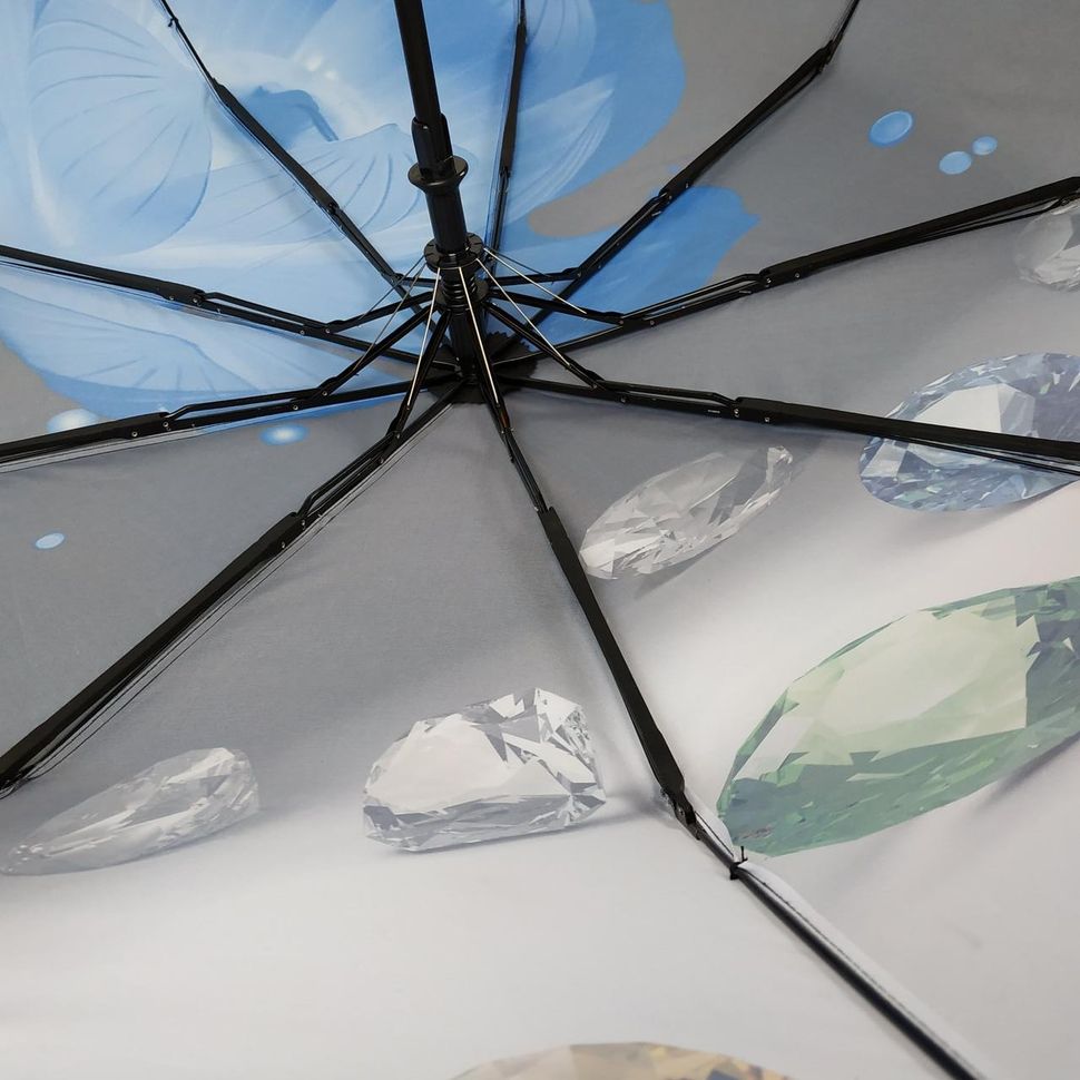 Женский зонтик полуавтомат "Calm Rain", модель "Brilliant" на 9 спиц, 125-6  125-6 фото | ANANASKO