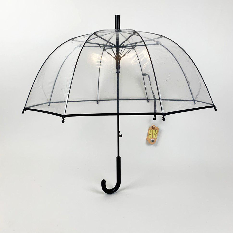 Дитяча прозора парасоля тростина від Max Comfort з чорною ручкою, 027-2  027-2 фото | ANANASKO