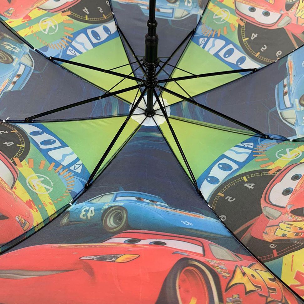 Детский зонтик-трость "Тачки" для мальчика от Paolo Rossi, разноцветный, 008-2  008-2 фото | ANANASKO