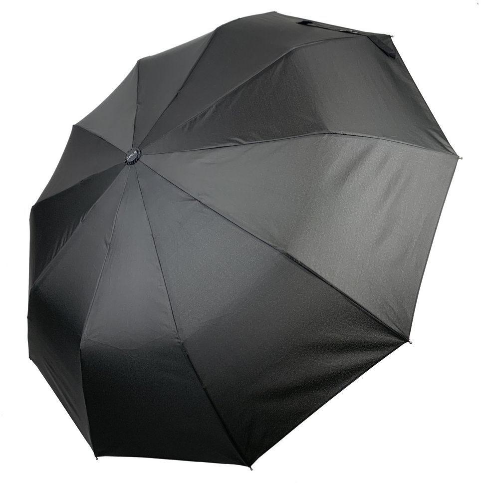 Мужской складной зонт-полуавтомат на 10 спиц от Calm Rain, черный, 345-1  345-1 фото | ANANASKO
