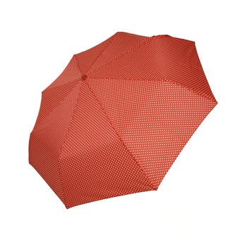 Механический компактный зонт в горошек от фирмы "SL", красный, 35013-5 за 400 грн