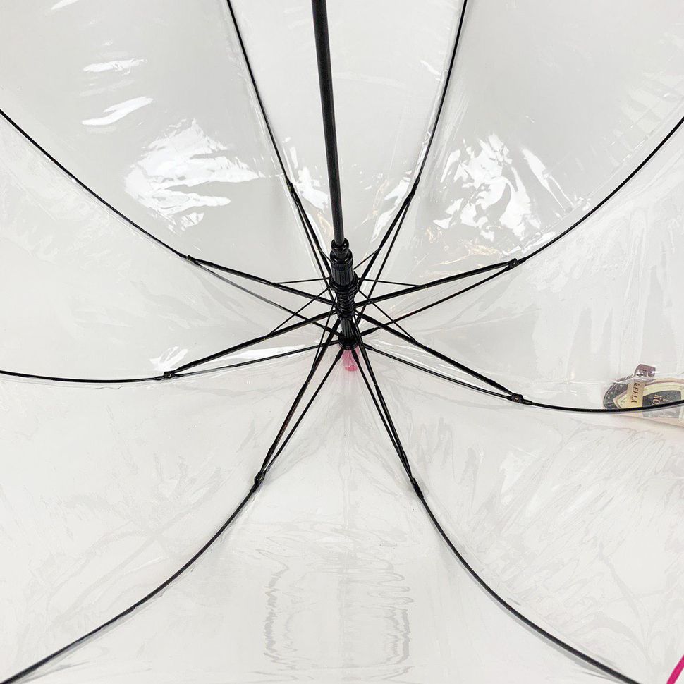 Дитяча прозора парасоля тростина від Max Comfort з рожевою ручкою, 027-3  027-3 фото | ANANASKO