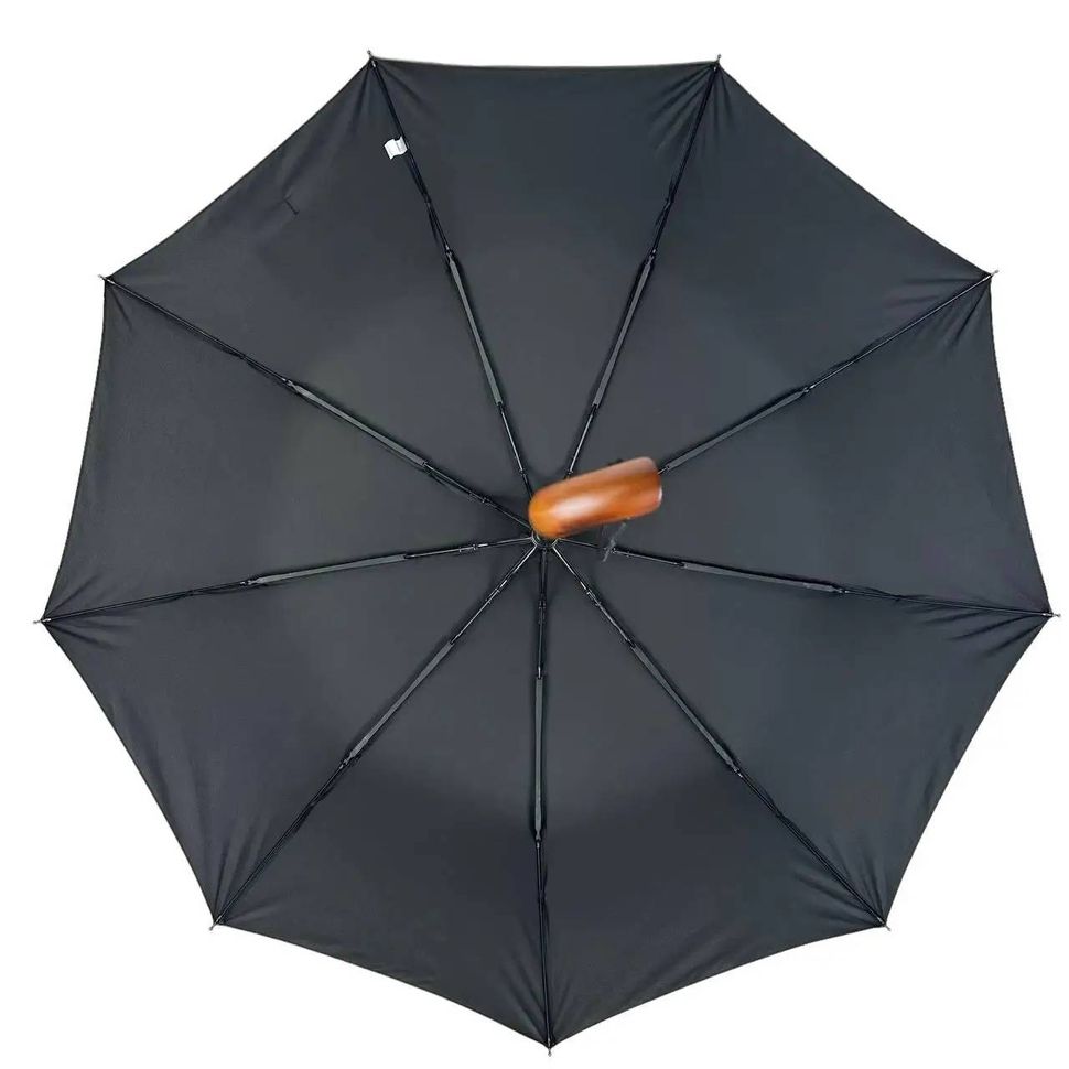 Зонт полуавтомат на 9 спиц черный "Три Слона" Ig034075-1  Ig034075 фото | ANANASKO