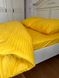 Комплект постельного белья двуспальный евро Страйп сатин Желтый Ananasko 541212 541212(e) фото 2 | ANANASKO
