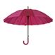 Жіноча парасоля-тростина з логотипами брендів, напівавтомат, рожевий колір, 1001-1 1001-1 фото 4 | ANANASKO