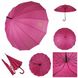 Женский зонт-трость с логотипами брендов, полуавтомат, розовый, 1001-1 1001-1 фото 9 | ANANASKO