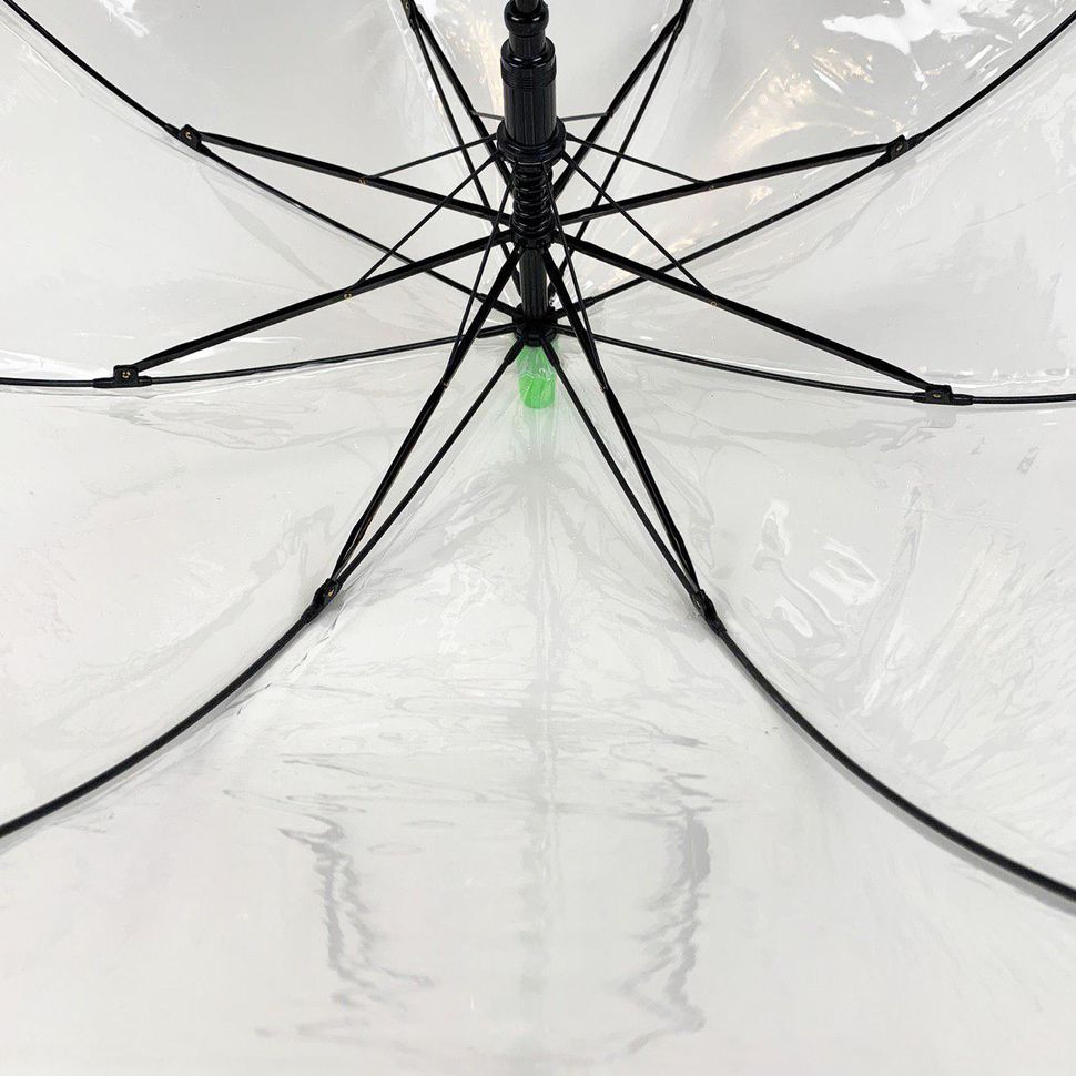 Дитяча прозора парасоля тростина від Max Comfort з салатовою ручкою, 027-4  027-4 фото | ANANASKO