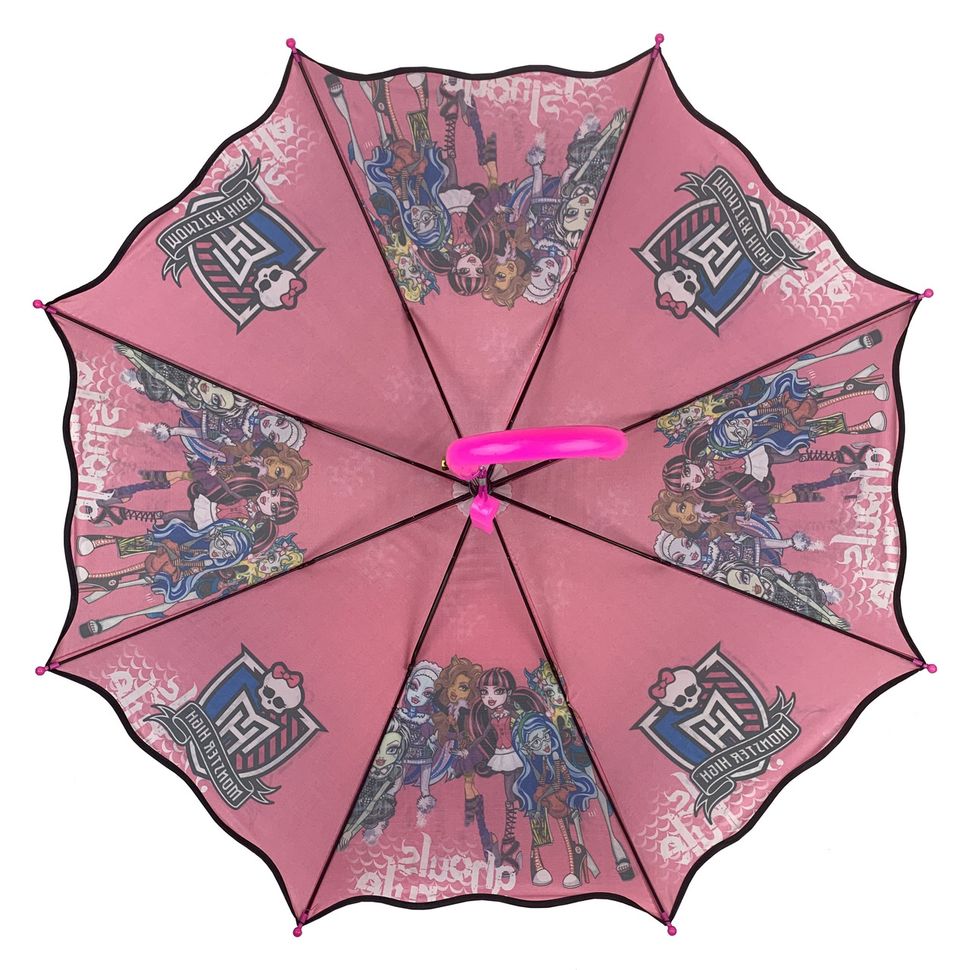 Детский зонтик-трость с принцессами от Paolo-Rossi, малиновый, pr007-2  pr007-2 фото | ANANASKO