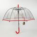 Детский прозрачный зонт трость от Max Comfort с красной ручкой, 027-5 027-5 фото 1 | ANANASKO
