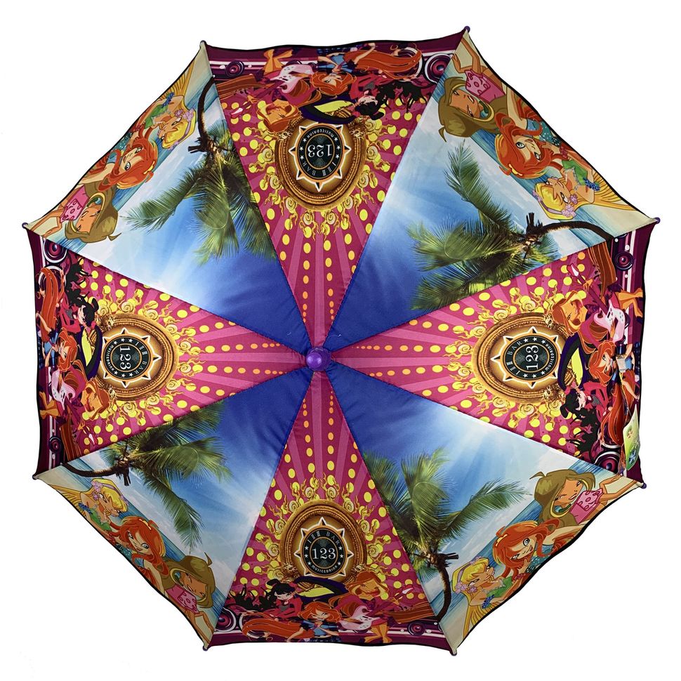 Дитяча парасоля-тростина з принцесами від Paolo-Rossi, різнобарвний, pr007-3  pr007-3 фото | ANANASKO