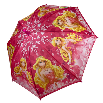 Дитяча парасолька-тростина з принцесами, напівавтомат від Paolo Rossi, рожевий, 031-6 за 255 грн
