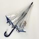 Детский прозрачный зонт трость от Max Comfort с синей ручкой, 027-6 027-6 фото 6 | ANANASKO