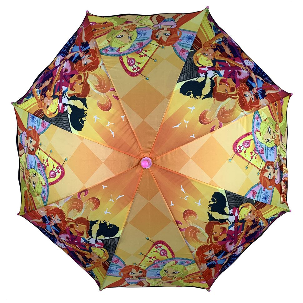 Детский зонтик-трость с принцессами от Paolo-Rossi, разноцветный, pr007-4  pr007-4 фото | ANANASKO