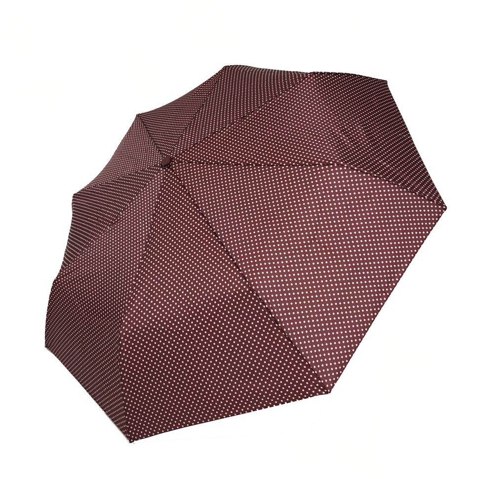 Механічна компактна парасолька в горошок від фірми "SL", бордовий, 35013-2  35013-2 фото | ANANASKO