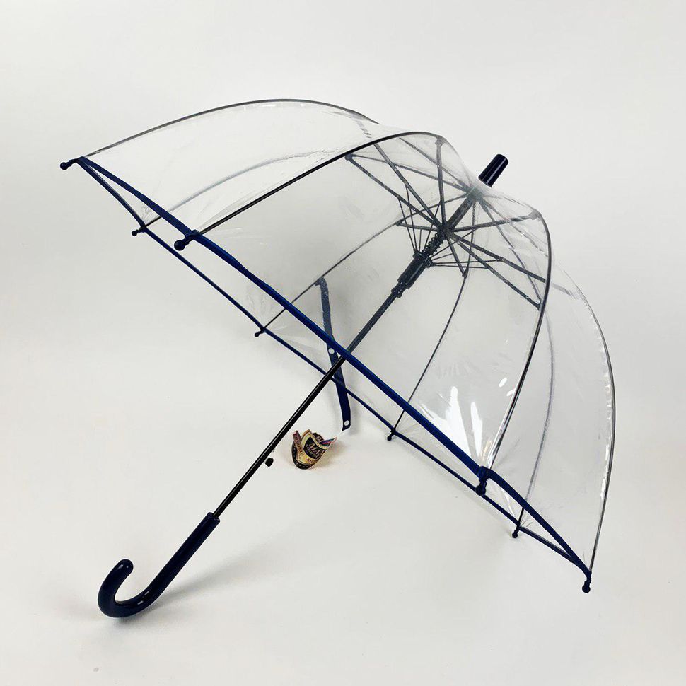 Дитяча прозора парасоля тростина від Max Comfort з синьою ручкою, 027-6  027-6 фото | ANANASKO