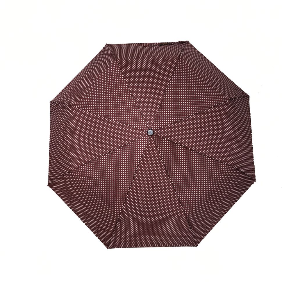 Механічна компактна парасолька в горошок від фірми "SL", бордовий, 35013-2  35013-2 фото | ANANASKO