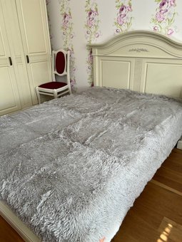 Плед травка на ліжко 220х240 світло-сірий Ananasko PLM4 за 930 грн