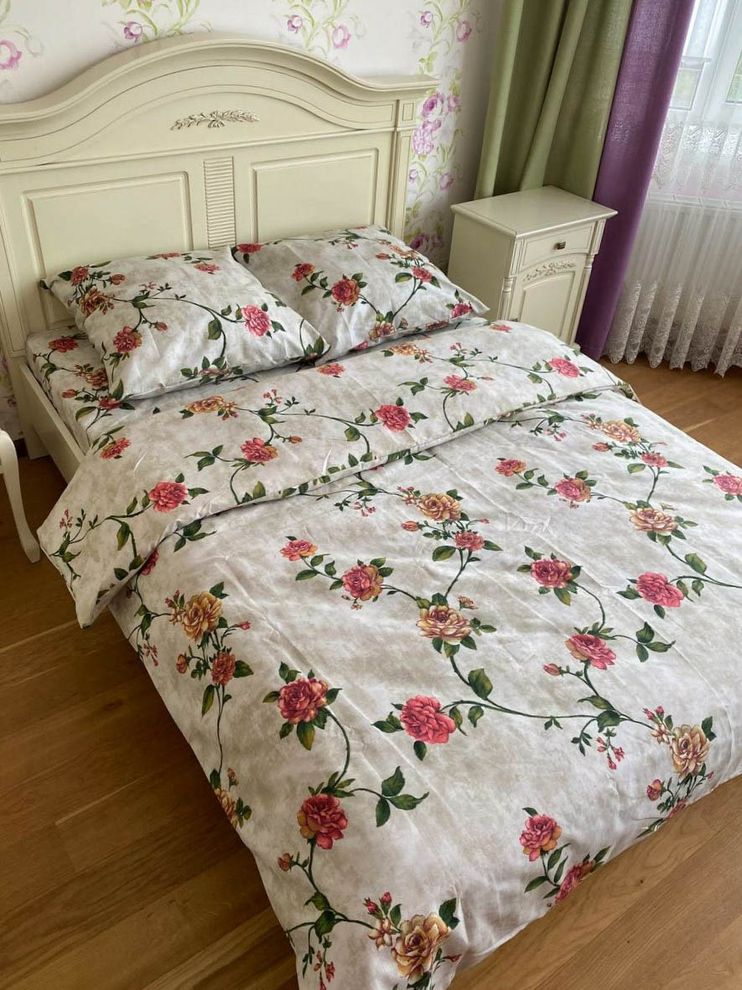 Комплект постельного белья двуспальный евро Бязь Полиэстер Ananasko 85010 90 ниток/см² 85010(e) фото | ANANASKO