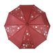 Женский зонт полуавтомат на 10 спиц, с изображением цветов, бордовый, 114-4 114-4 фото 2 | ANANASKO