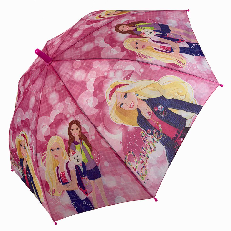 Детский зонт трость с куклой Барби / Barbie от Star Rain, 0107-1  0107-1 фото | ANANASKO