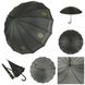 Женский зонт-трость с логотипами брендов, полуавтомат, черный, 1001-6 1001-6 фото 9 | ANANASKO