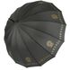 Жіноча парасоля-тростина з логотипами брендів, напівавтомат, чорний, 1001-6 1001-6 фото 2 | ANANASKO
