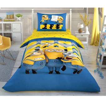 Детское постельное белье полуторное Ранфорс Disney Minions Perfect TAC T40283  T40283 фото | ANANASKO