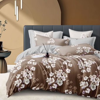 Комплект постельного белья двуспальный на резинке Бязь Голд Ananasko 143186 115 г/м² 143186(2,0) фото | ANANASKO