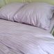 Комплект постельного белья двуспальный на резинке Страйп сатин лиловый Ananasko 553405 553405(2,0) фото 2 | ANANASKO