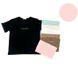 Женская футболка хлопковая розовая 52-54 р Ananasko 5342-3