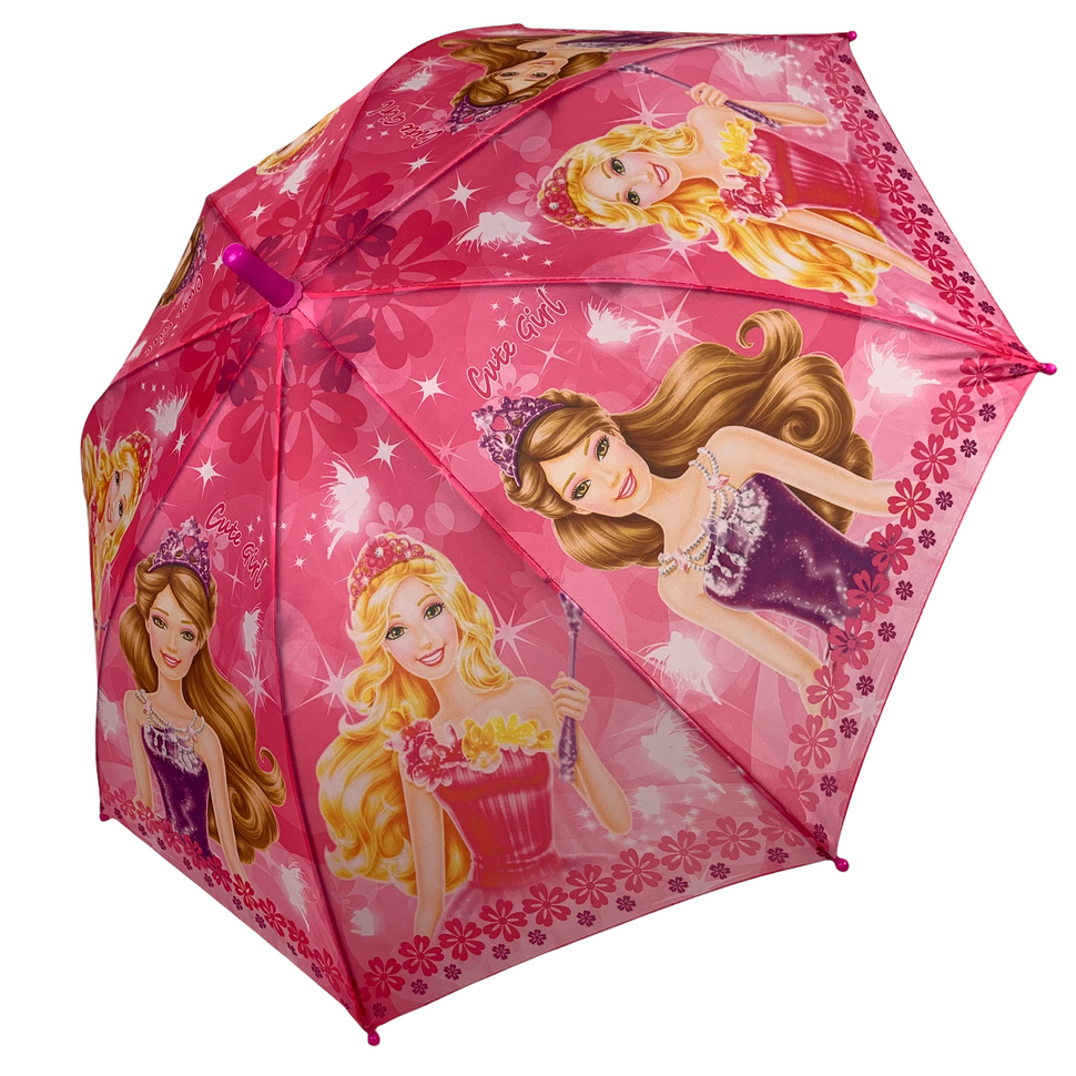 Дитяча парасолька-тростина з принцесами, напівавтомат від Paolo Rossi, рожевий, 031-8  031-8 фото | ANANASKO