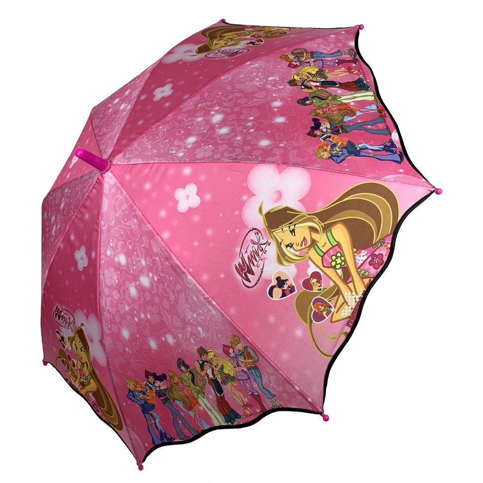 Детский зонтик-трость с принцессами от Paolo-Rossi, розовый, pr007-6  pr007-6 фото | ANANASKO
