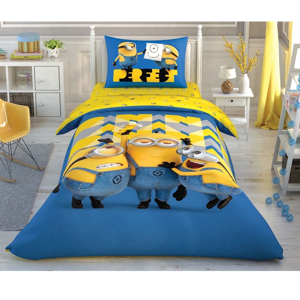 Детское постельное белье полуторное Ранфорс Disney Minions Perfect TAC T40283  T40283 фото | ANANASKO